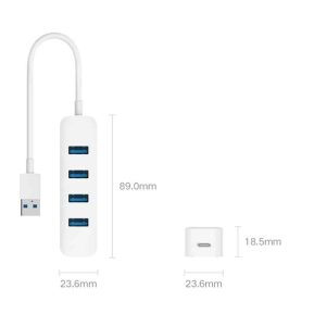 قیمت هاب 4 پورت USB3.0 شیائومی مدل XMFXQ01QM
